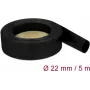 Tubo termorretrátil DeLOCK 18943 preto 5 m 2,2 cm