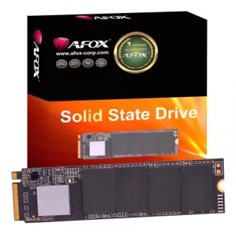 SSD M.2 NVMe interno AFOX ME300 128GB (PCIe x4, 3D NAND, até 1,6 GB/s de leitura, 600 MB/s de escrita)