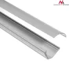 Maclean MCTV-575 proteção de cabos para chão, 1,5 m, 43 x 23 mm, altura 23–32 mm, branca, com fita adesiva