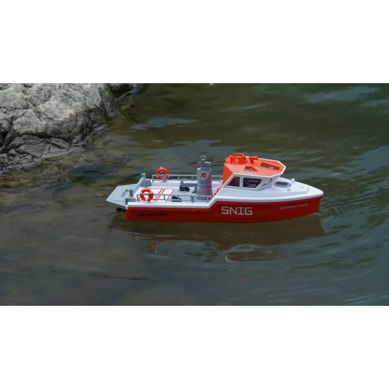 Barco de salvamento Amewi propulsão a jato brushless 320mm RTR branco/laranja (26116)