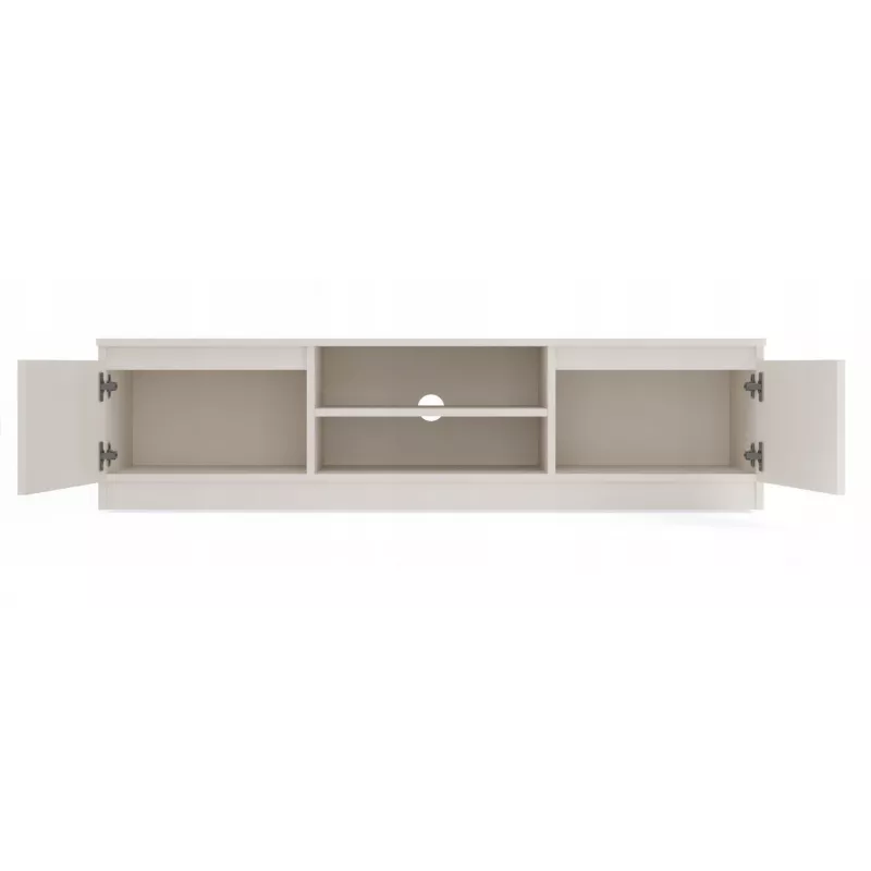 Móvel de TV MALWA 140 da top e shop – 1400×400×360 mm, laminado caxemira, 2 portas, 1 prateleira