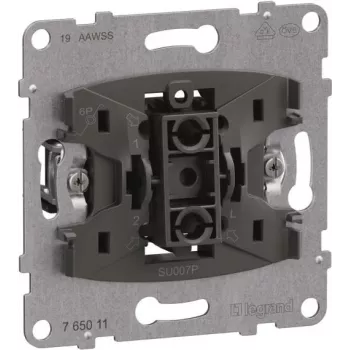 Legrand SEANO Mecanismo de botão 765011 com contacto de comutação 10A terminais push-in 10 (765011)