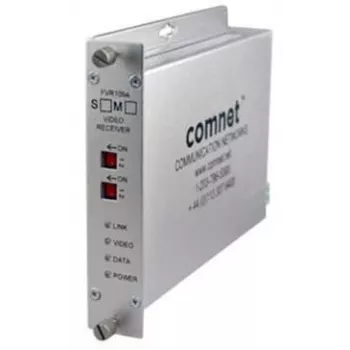 Recetor de vídeo ComNet FVR110M1 entrada de vídeo/fibra ótica digital de 1 canal, saída de canal único