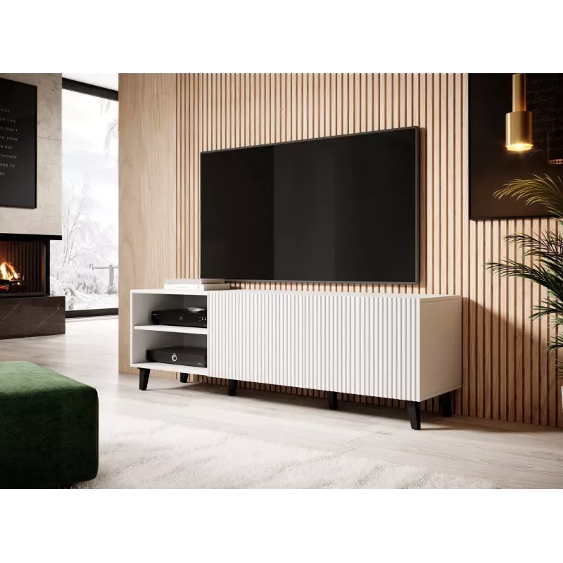 Móvel RTV Cama PAFOS 150x42x52 branco mate