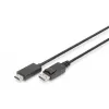 Cabo adaptador DisplayPort 1.2 com bloqueio 4K 60Hz UHD Type DP/HDMI A M/M preto 2 m