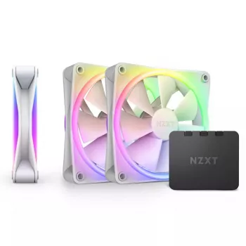 Ventoinha NZXT F120 RGB DUO pack de três 12 cm branco 500-1800 RPM