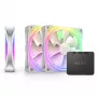 Ventoinha NZXT F120 RGB DUO pack de três 12 cm branco 500-1800 RPM