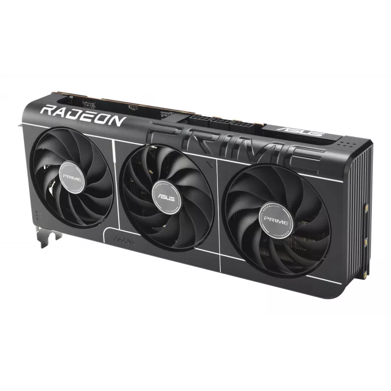 ASUS PRIME Radeon RX 9070 XT OC Edition 16GB GDDR6 placa gráfica, PCIe 5.0, 256 bits, 3x DisplayPort 2.1a, HDMI 2.1b, 3x 8 pinos, 312×130×50 mm