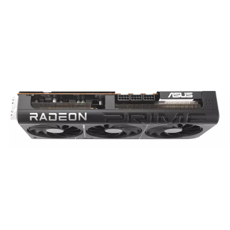 ASUS PRIME Radeon RX 9070 XT OC Edition 16GB GDDR6 placa gráfica, PCIe 5.0, 256 bits, 3x DisplayPort 2.1a, HDMI 2.1b, 3x 8 pinos, 312×130×50 mm