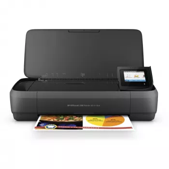 Impressora multifunções a cores sem fios HP OfficeJet Mobile 250, copiadora, scanner