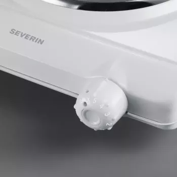 Placa de fogão compacta com placa fechada SEVERIN KP 1091 — 1 zona de cozedura, branco