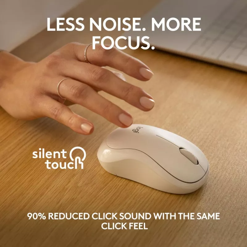 Logitech M240 Silent rato sem fios Bluetooth, branco