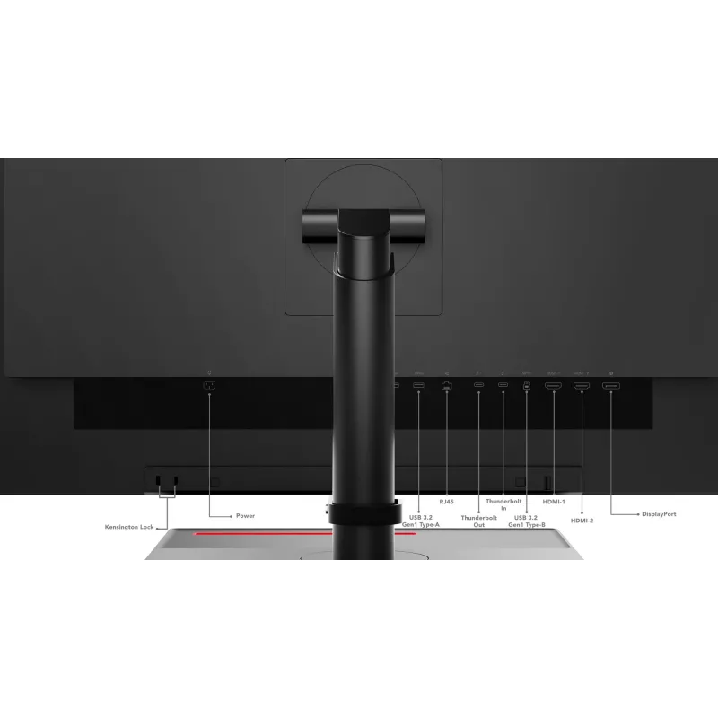 Lenovo ThinkVision P27u-20 monitor, 68,6 cm (27 polegadas), 3840 x 2160 píxeis, 4K Ultra HD, LED, 6 ms, preto