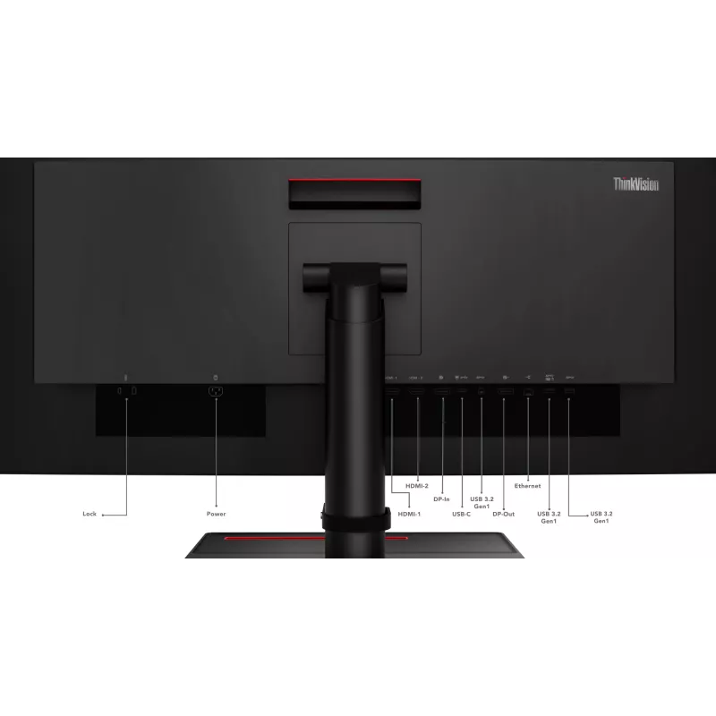 Lenovo ThinkVision P34w-20 monitor de computador 86,7 cm (34,1 polegadas) 3440 x 1440 píxeis Wide Quad HD LED preto