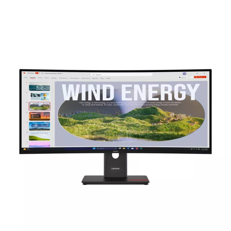 Monitor Lenovo ThinkVision T34WD-40 34 polegadas Wide Quad HD LED 3440 x 1440