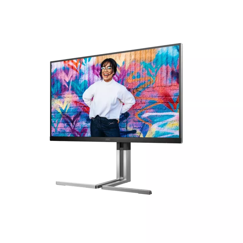 Monitor AOC Q27U3CV 68,6 cm (27 inch) 2560 x 1440 píxeis Quad HD LCD preto