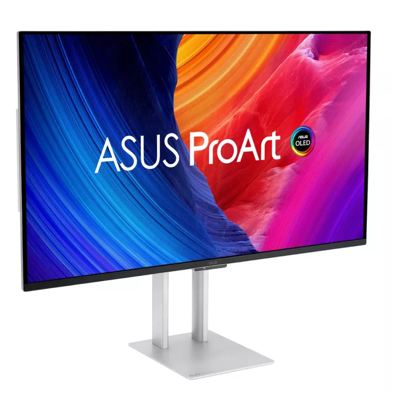 Monitor ASUS ProArt OLED PA32UCDM 80 cm (31,5 polegadas) 3840 x 2160 píxeis 4K Ultra HD QD-OLED prateado