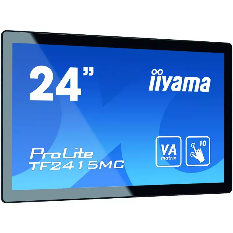 Monitor iiyama ProLite TF2415MC-B2 60,5 cm (23,8 polegadas) 1920 x 1080 Full HD LED ecrã tátil multiuso preto
