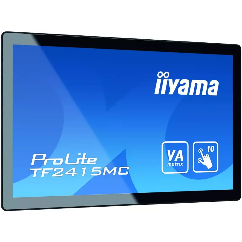 Monitor iiyama ProLite TF2415MC-B2 60,5 cm (23,8 polegadas) 1920 x 1080 Full HD LED ecrã tátil multiuso preto