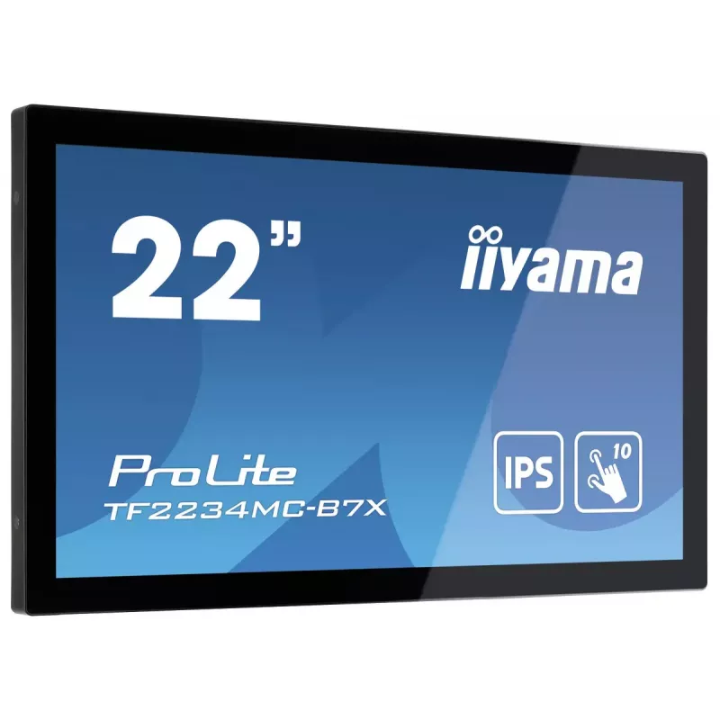 Monitor iiyama ProLite TF2234MC-B7X 54,6 cm (21,5 polegadas) 1920 x 1080 píxeis Full HD LED ecrã tátil multiuso preto