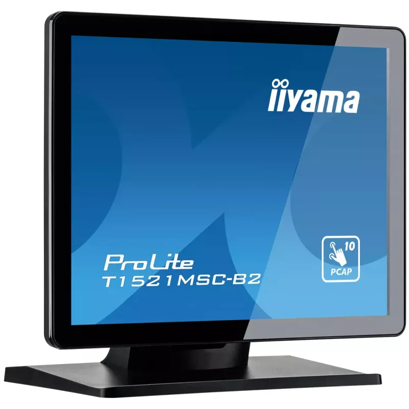 Monitor iiyama ProLite T1521MSC-B2 38,1 cm (15 polegadas) 1024 x 768 píxeis XGA LED ecrã tátil de secretária preto