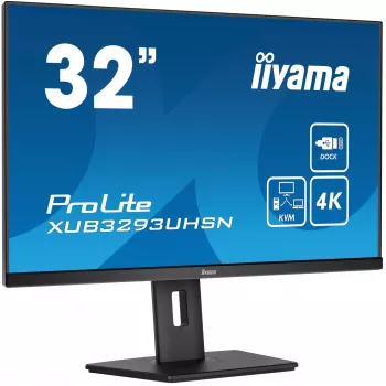 Monitor iiyama ProLite XUB3293UHSN-B5 80 cm (31,5 polegadas) 3840 x 2160 píxeis 4K Ultra HD LCD preto
