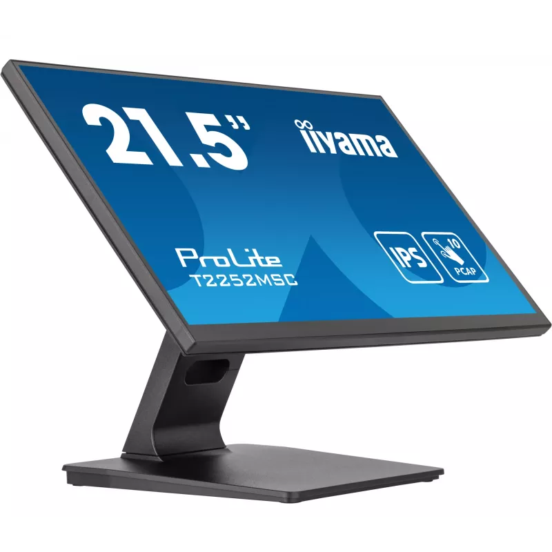 Monitor iiyama ProLite T2252MSC-B2 54,6 cm (21,5 polegadas) 1920 x 1080 píxeis Full HD LCD ecrã tátil preto