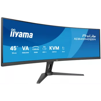 Monitor iiyama G-MASTER 45 polegadas LCD Curved Business UWQHD 113 cm (44,5 polegadas) 5120 x 1440 píxeis Dual QHD LED preto