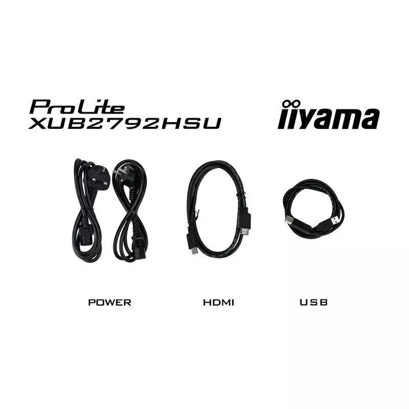 Monitor iiyama ProLite XUB2792HSU-W6 68,6 cm (27 polegadas) 1920 x 1080 píxeis Full HD LED branco