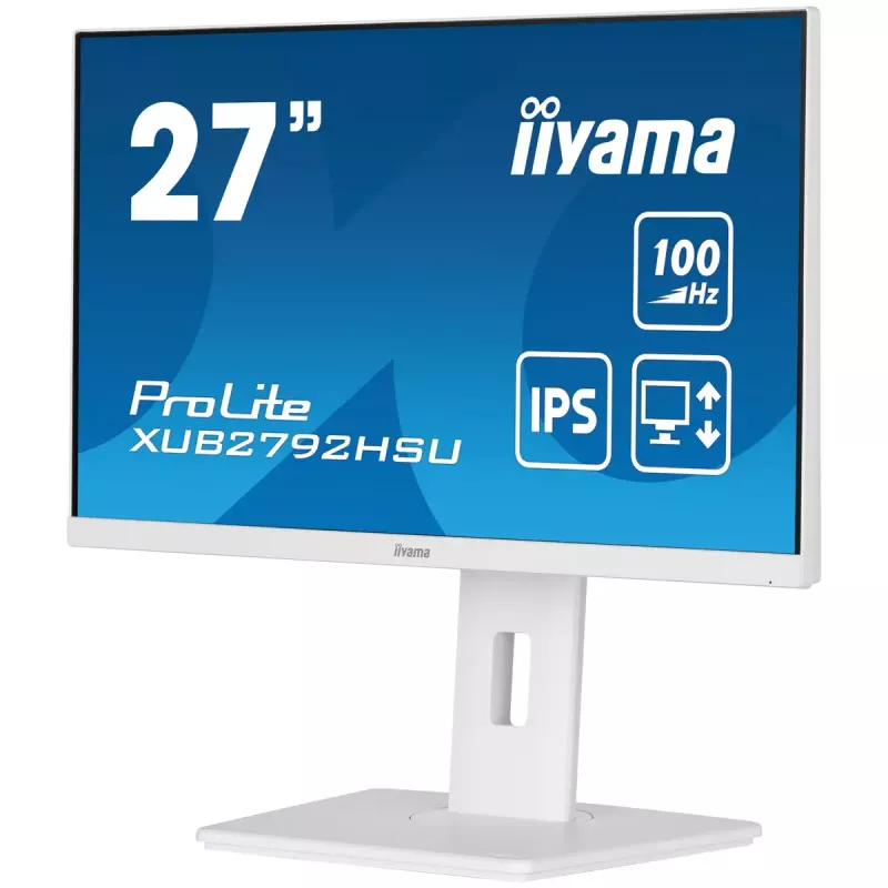 Monitor iiyama ProLite XUB2792HSU-W6 68,6 cm (27 polegadas) 1920 x 1080 píxeis Full HD LED branco