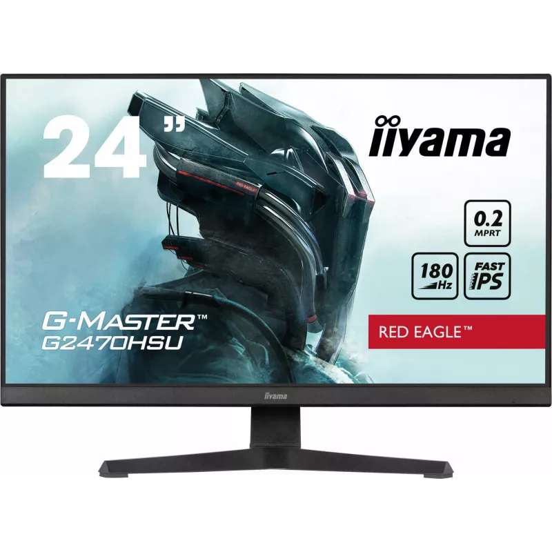 Monitor iiyama G-MASTER G2470HSU-B6 60,5 cm (23,8 polegadas) 1920 x 1080 píxeis Full HD LCD preto