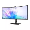 Monitor Samsung S65VC 34 polegadas UltraWide Quad HD 3440x1440 curvo VA LCD com USB-C PD 90W, altifalantes integrados, 100 Hz