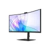 Monitor Samsung S65VC 34 polegadas UltraWide Quad HD 3440x1440 curvo VA LCD com USB-C PD 90W, altifalantes integrados, 100 Hz