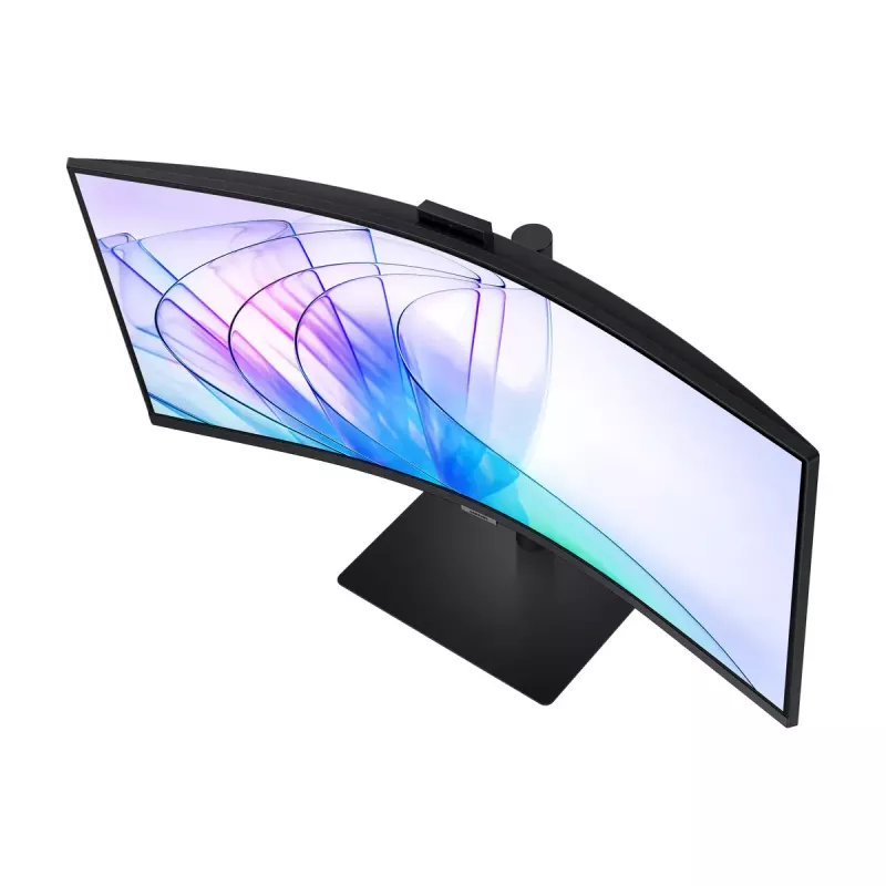 Monitor Samsung S65VC 34 polegadas UltraWide Quad HD 3440x1440 curvo VA LCD com USB-C PD 90W, altifalantes integrados, 100 Hz