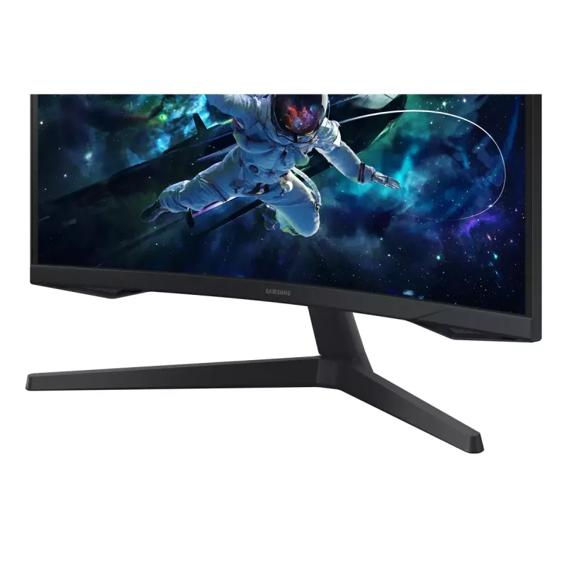 Monitor Samsung G55C 27 polegadas Quad HD 2560x1440 VA LED curvo 1000R, 165Hz, 1ms, FreeSync, VESA, preto