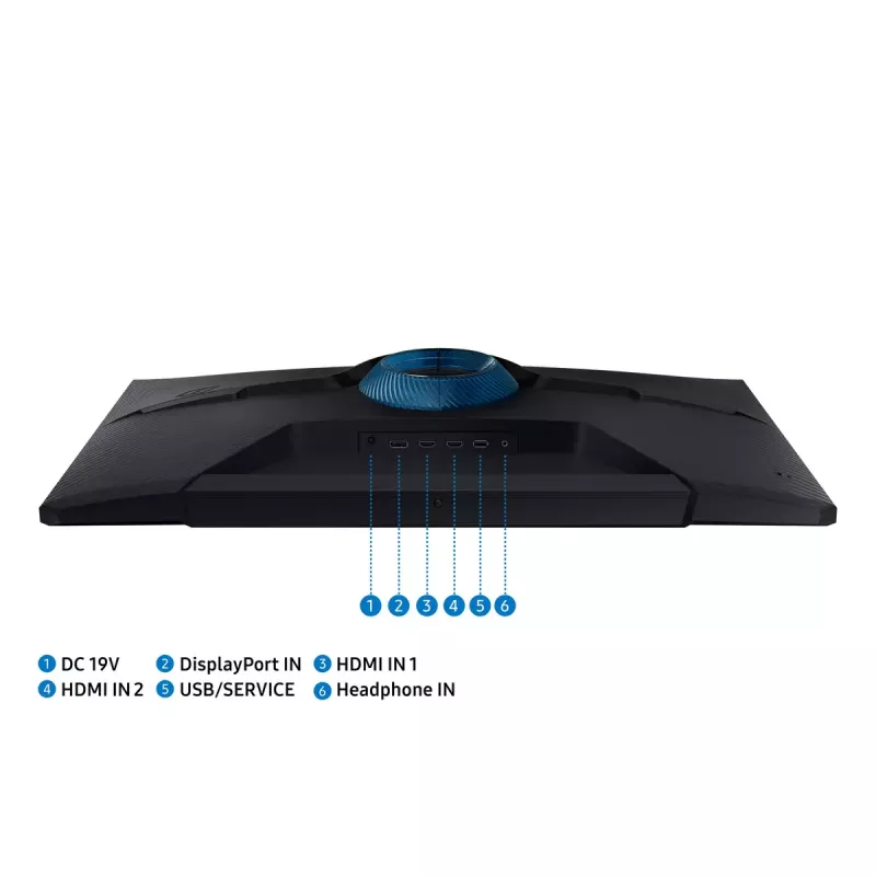 Samsung Odyssey G5 S32DG500EU monitor gaming QHD IPS de 32 polegadas, 180 Hz, preto