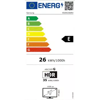Monitor Samsung S32DG300EU 81,3 cm (32 polegadas) 1920 x 1080 pixels Full HD LCD preto