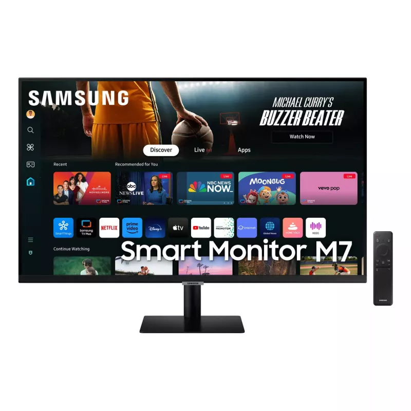 Monitor Samsung M70D 81,3 cm (32 polegadas) 3840 x 2160 pixels 4K Ultra HD LED preto
