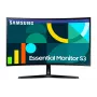 Monitor Samsung 27 polegadas S36GD Full HD (1920×1080), VA LCD, 100 Hz, 4 ms, curvo 1800R, HDMI e VGA, VESA 75x75, preto