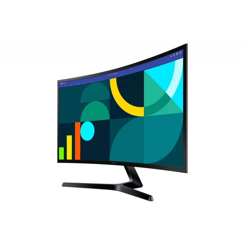 Monitor Samsung 27 polegadas S36GD Full HD (1920×1080), VA LCD, 100 Hz, 4 ms, curvo 1800R, HDMI e VGA, VESA 75x75, preto