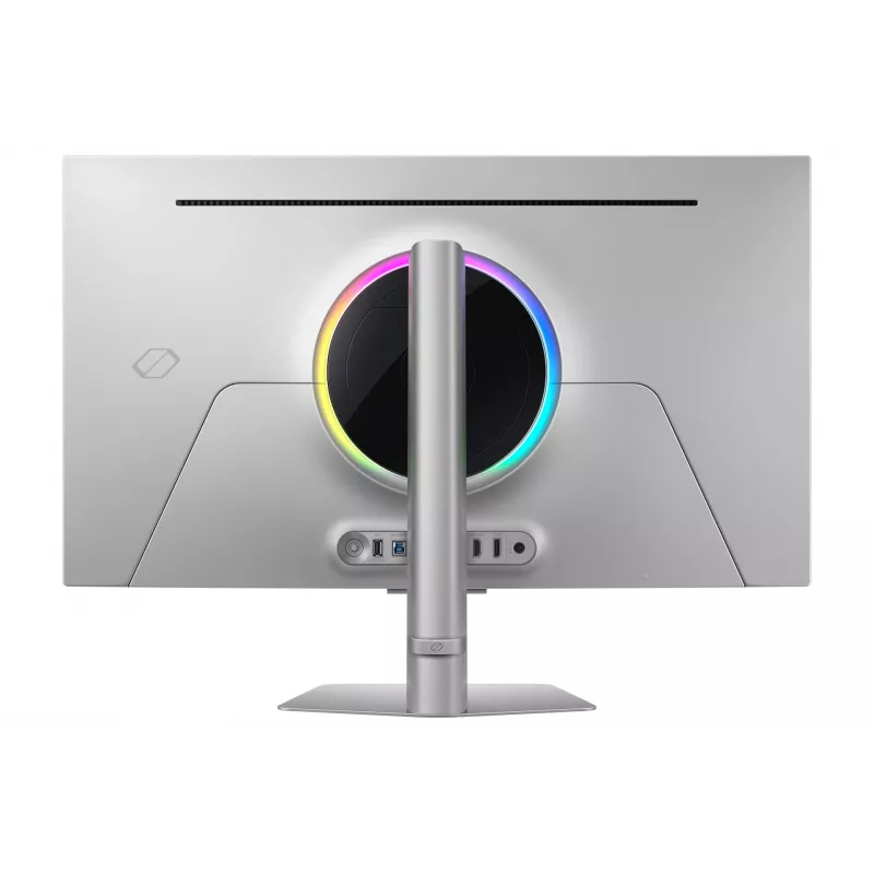 Monitor Samsung S32FG810SU 32 polegadas OLED 2160 x 3840 4K UHD, 0,03 ms, ângulo de visão 178°, VESA, altura ajustável, prateado