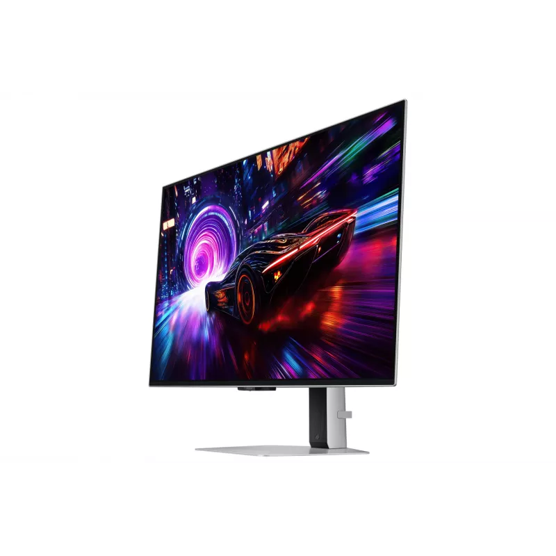 Monitor Samsung S32FG810SU 32 polegadas OLED 2160 x 3840 4K UHD, 0,03 ms, ângulo de visão 178°, VESA, altura ajustável, prateado