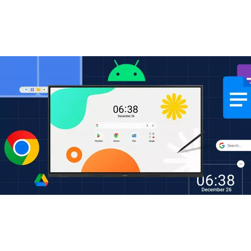 Monitor Samsung LH86WAFWLGCXEN 86 polegadas ecrã tátil 3840 x 2160