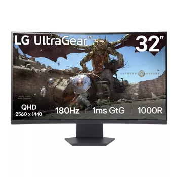 Monitor LG 32GS60QC-B 80 cm (31,5 polegadas) 2560 x 1440 pixels Quad HD LCD preto