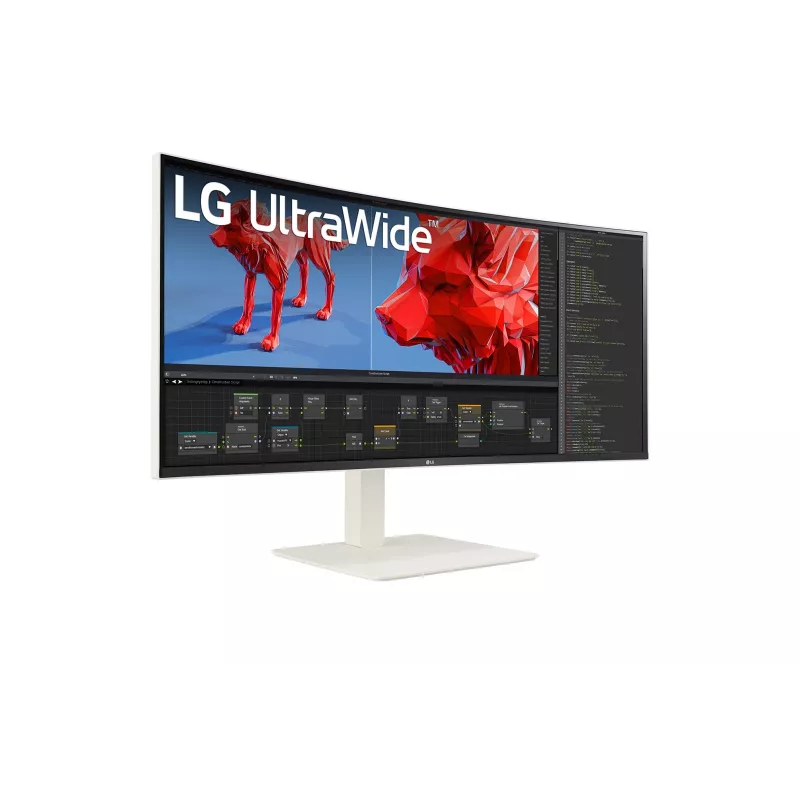 Monitor LG 38BR85QC-W 96,5 cm (38 polegadas) 3840 x 1600 pixels UltraWide Quad HD+ LCD branco