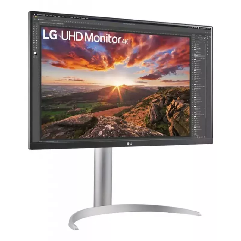 Monitor LG 27UP850K-W.AEU 27 polegadas 4K UHD IPS LED, 3840×2160, HDR10, 60Hz, 5ms, USB-C PD 90W, 2×USB-C, 2×HDMI, DisplayPort 1.4, 27 polegadas
