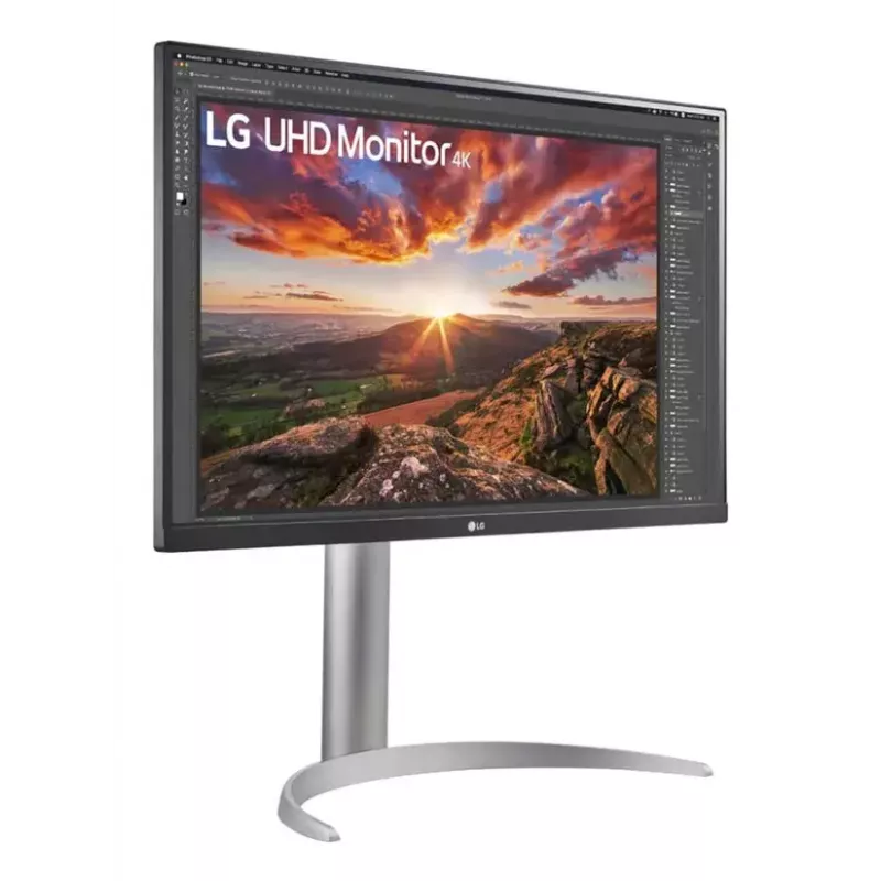 Monitor LG 27UP850K-W.AEU 27 polegadas 4K UHD IPS LED, 3840×2160, HDR10, 60Hz, 5ms, USB-C PD 90W, 2×USB-C, 2×HDMI, DisplayPort 1.4, 27 polegadas