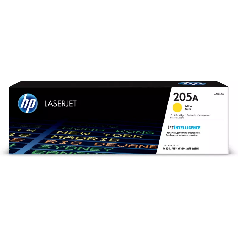 Cartucho de toner original HP LaserJet 205A amarelo, 900 páginas, amarelo, 1 unid.