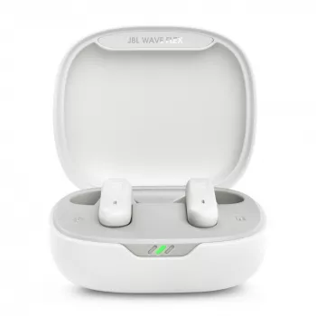 Headset JBL Wave Flex 2 sem fios in-ear chamadas/música USB Type-C branco