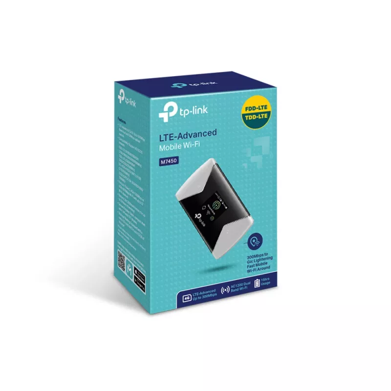 Router móvel TP-Link M7450 WLAN AC1200 LTE Cat6